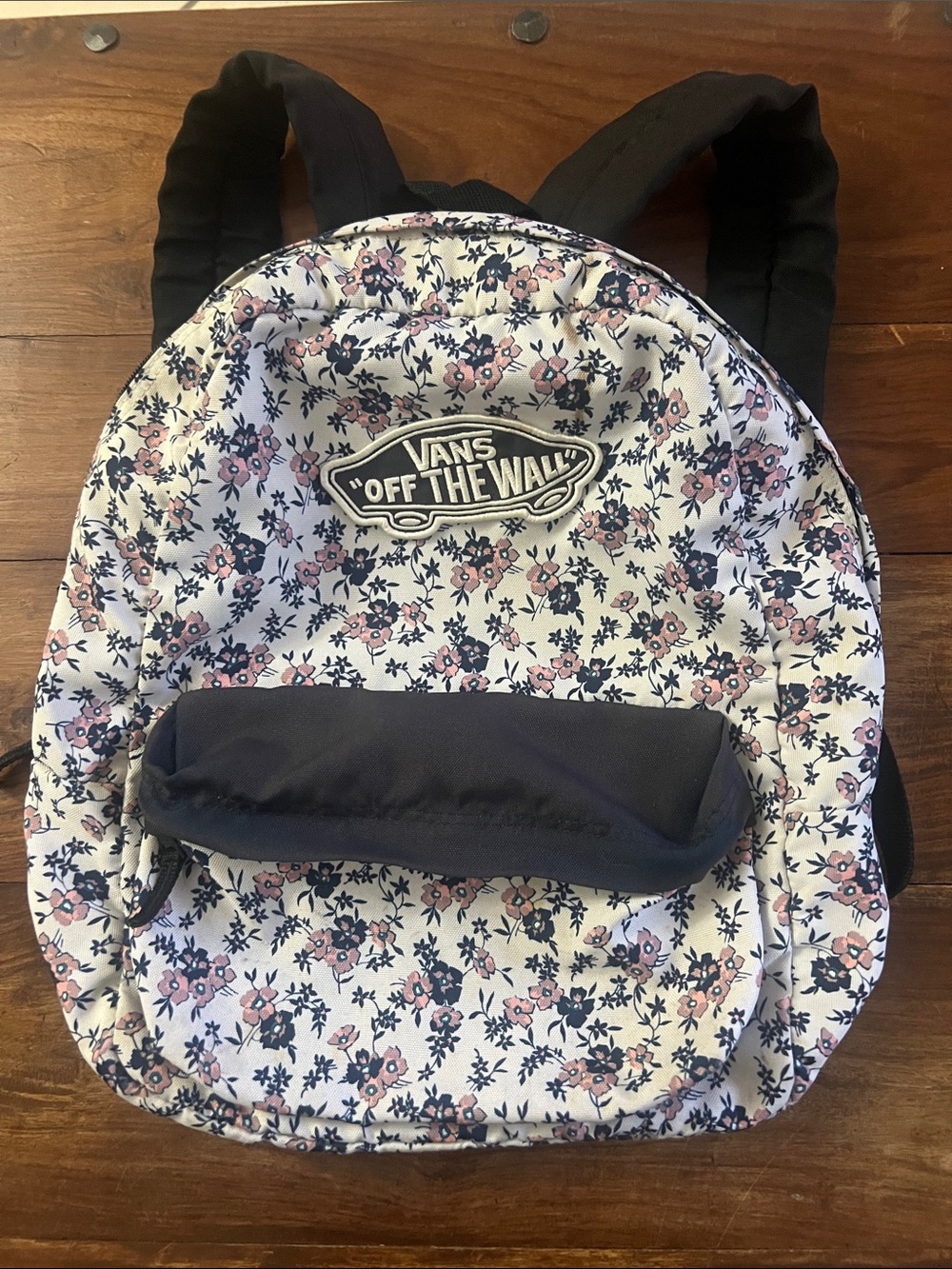 Vans Floral Backpack in Pink and Black